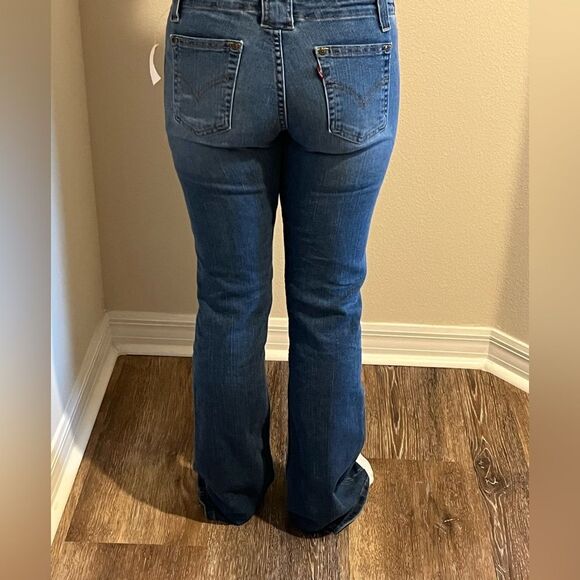 Vintage 90s Levi’s Ultra Low Rise Flare Denim Jeans - Picture 5 of 13